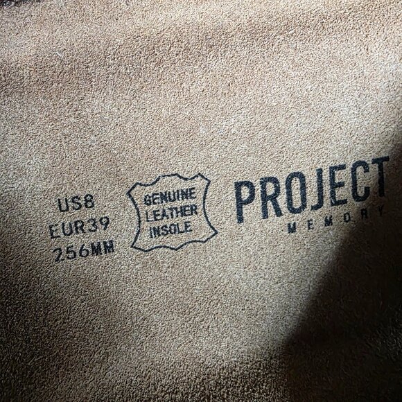 NWOT PROJECT CLOUD ( 8 ) Tan Leather Upper Suede Insole Cork Footbed Sandal - Picture 11 of 12